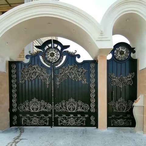 درب فرفورژه ورودی پارکینگ ساختمان