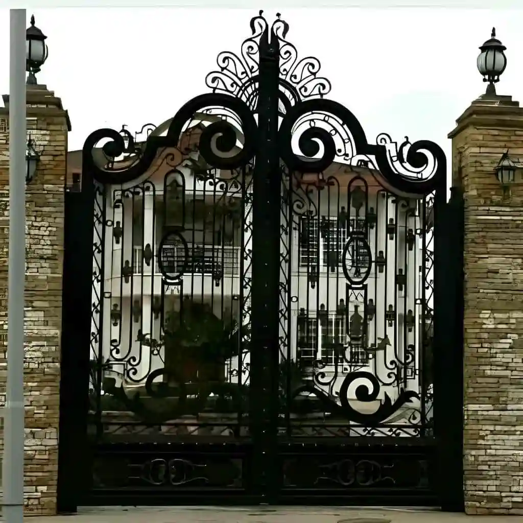 قیمت درب فرفورژه فلزی بازشو ریلی