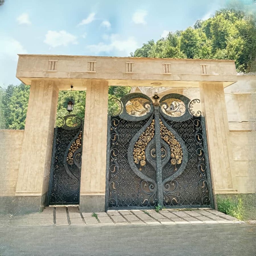 درب مدل دسته گل پارکینگ