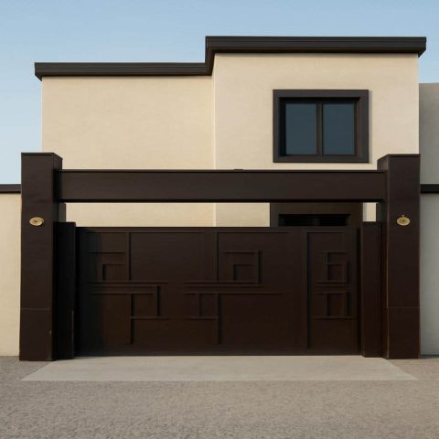 درب مدرن دیلایت فلزی ویلایی