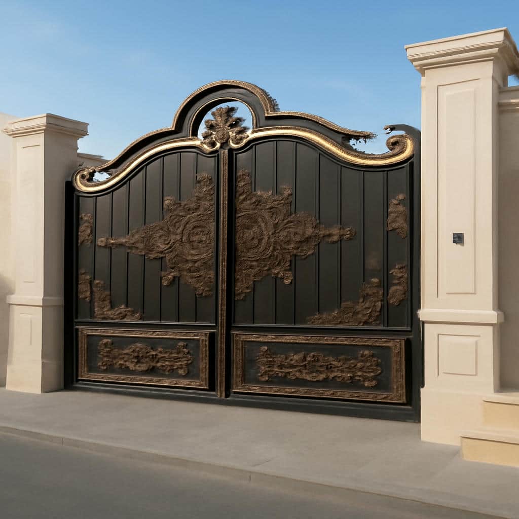 درب مدل گل آرا فرفورژه کلاسیک