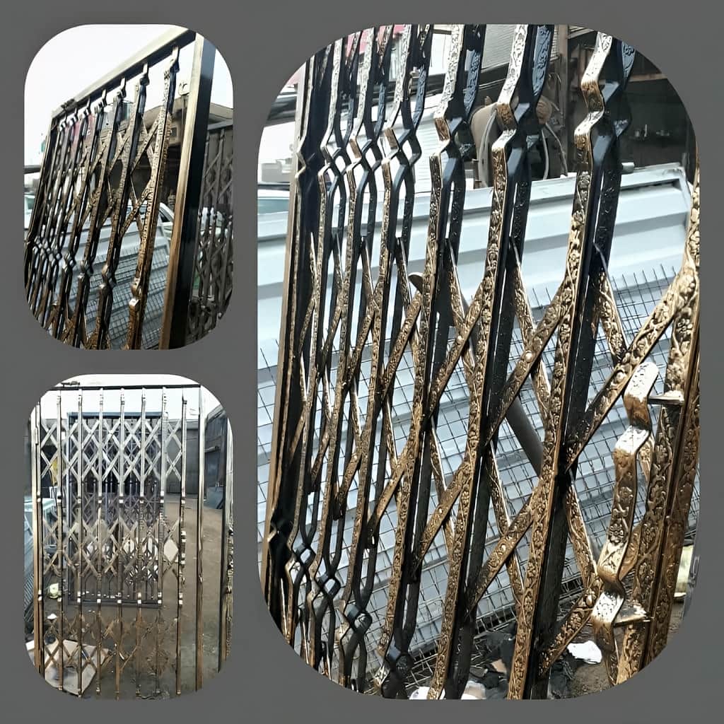 قیمت درب آکاردئونی سه گل در کیش