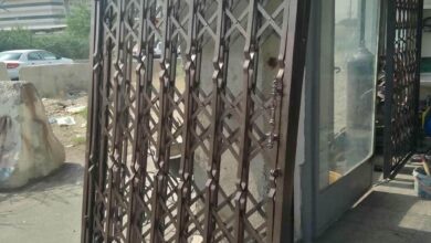 درب آکاردئونی در کرمانشاه