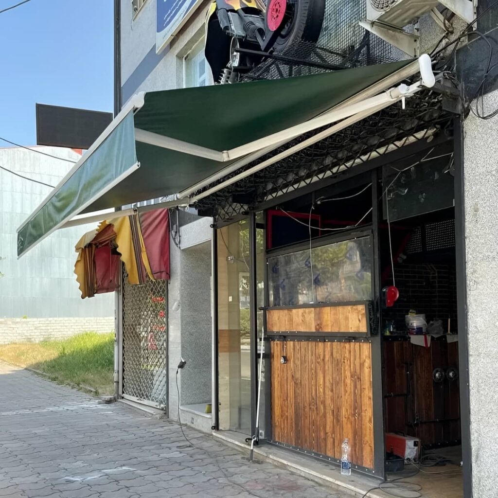 خرید سایبان برقی اتوماتیک بازویی در نظرآباد