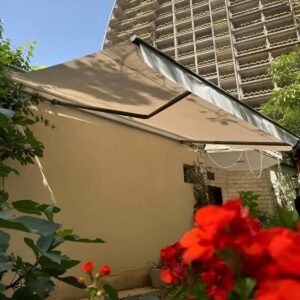 سایبان برقی اتوماتیک در شهرکرد