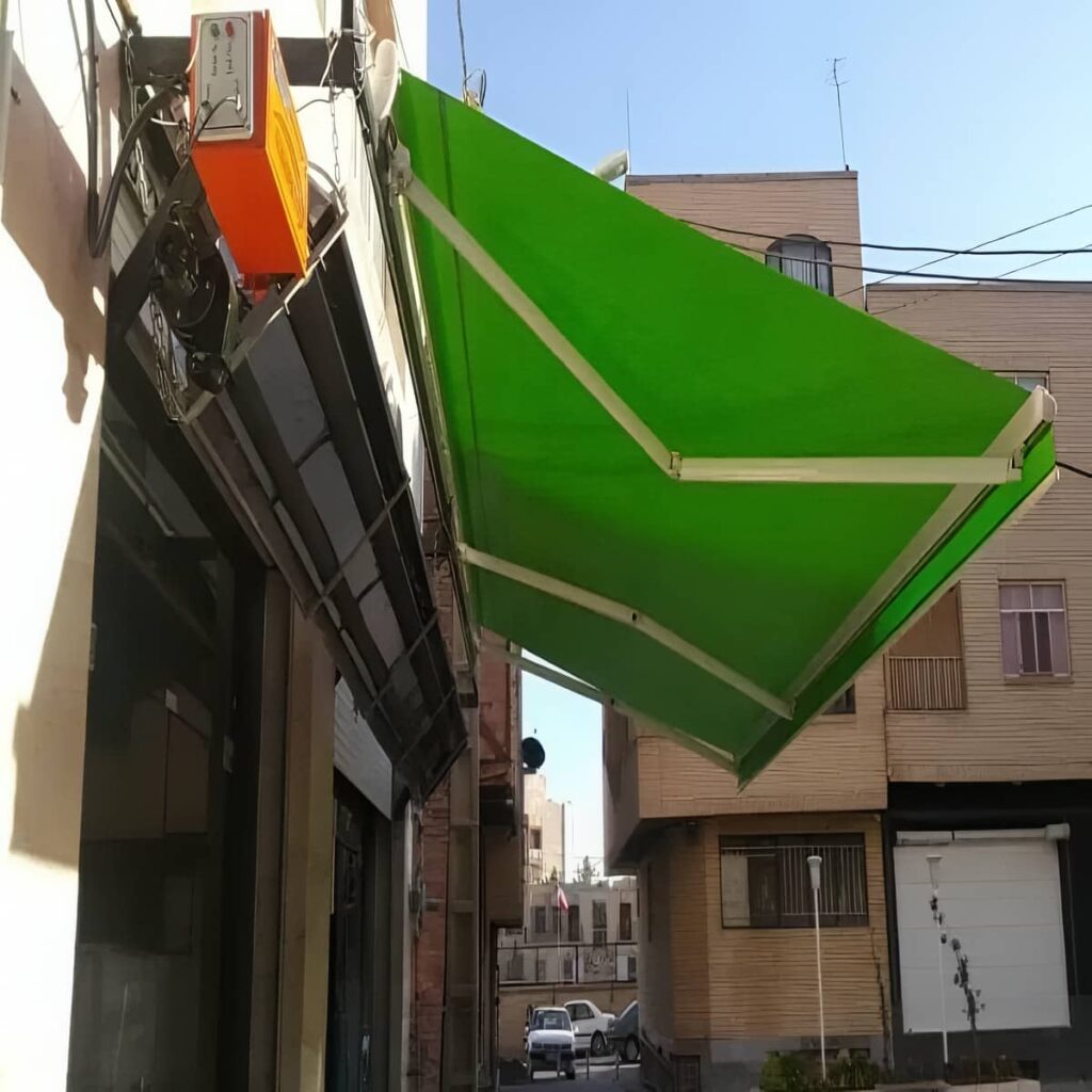 نصب سایبان برقی اتوماتیک پارچه ضدآب در اصفهان