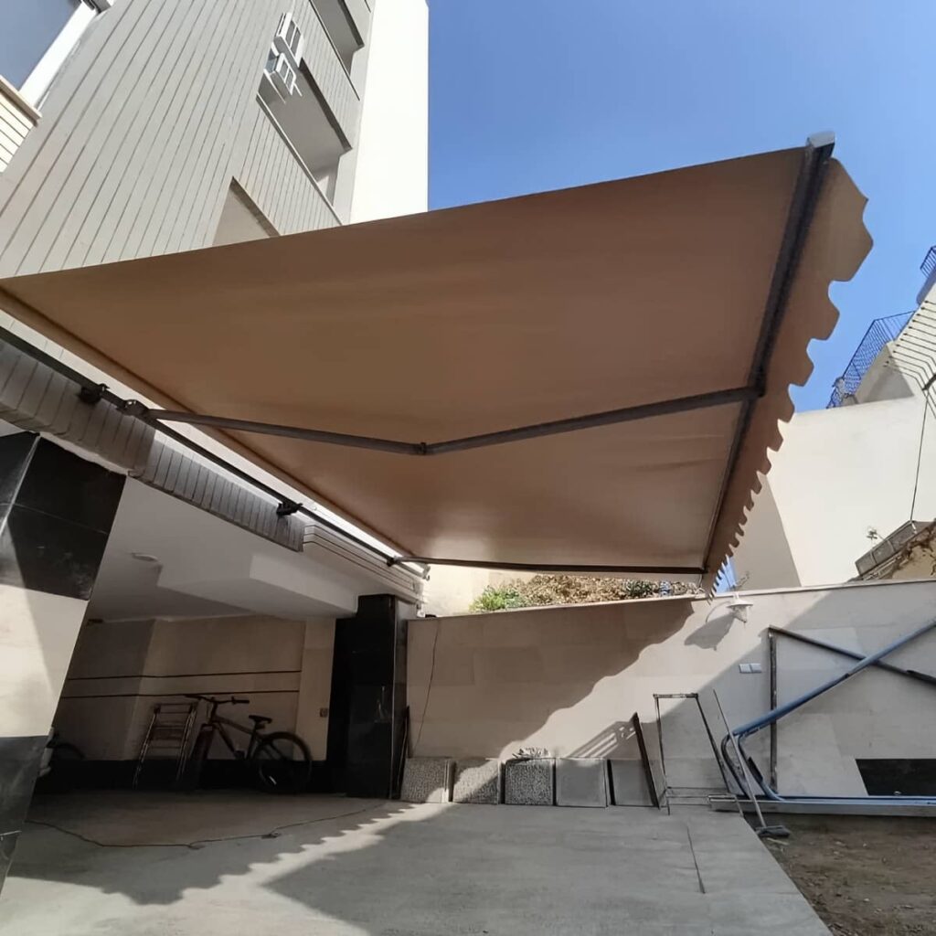 سایبان برقی اتوماتیک در بندر لنگه