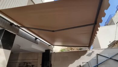 سایبان برقی اتوماتیک در بندر لنگه