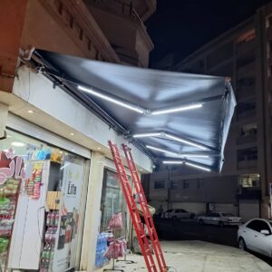 سایبان برقی اتوماتیک در سمنان