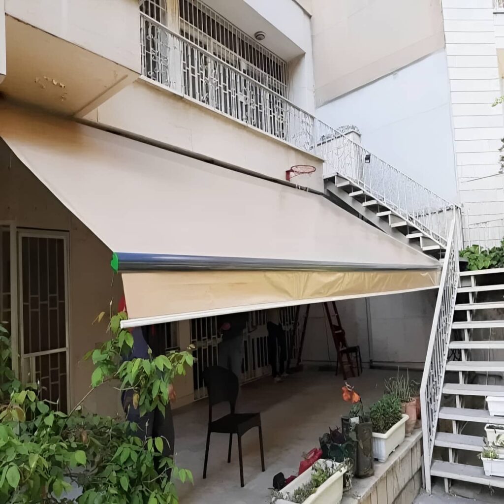 فروش سایبان برقی اتوماتیک تراس در محمودآباد