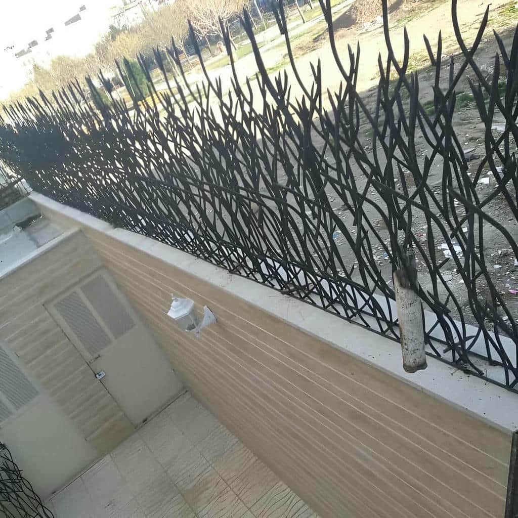 نصب حفاظ شاخ گوزنی نرده دیوار در استان گیلان