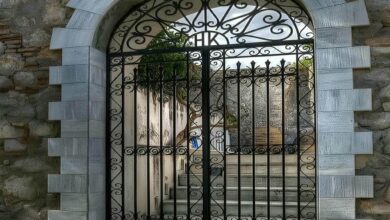 درب پارکینگ حیاط در کیش