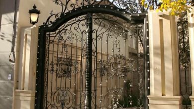 درب پارکینگ حیاط در فردیس کرج