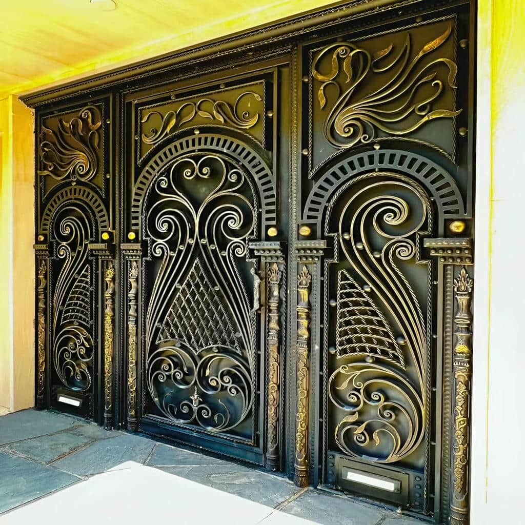 نصب درب پارکینگ حیاط مدرن در مهرشهر کرج