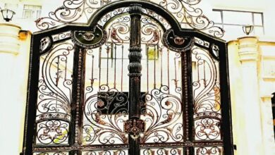 درب پارکینگ حیاط در قشم