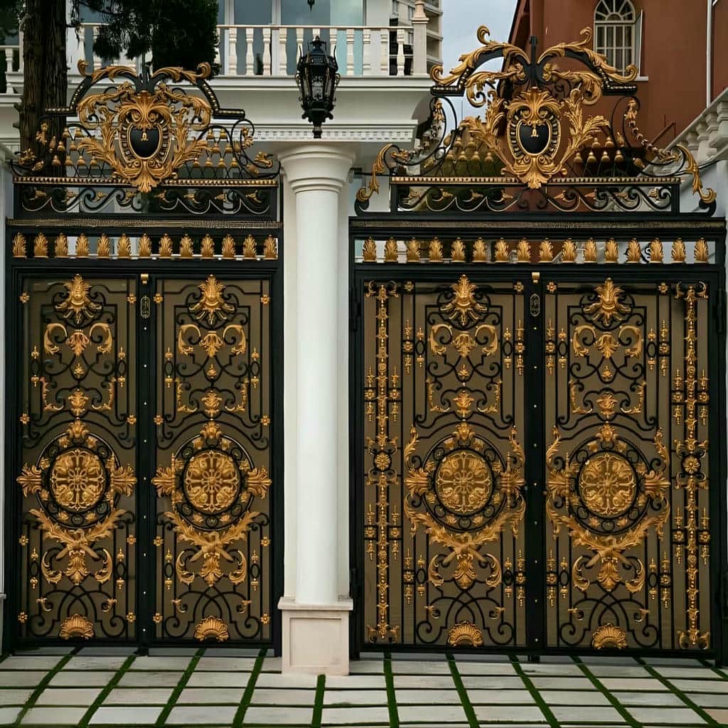 نصب درب پارکینگ حیاط ویلایی در فردیس کرج