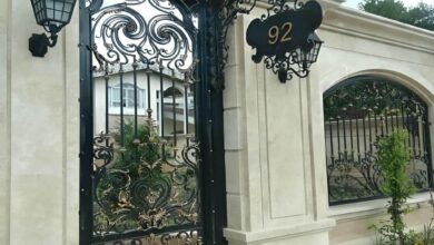 درب پارکینگ حیاط در فشم