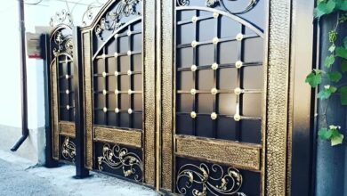 درب پارکینگ حیاط در بوشهر