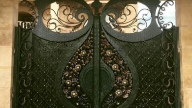 درب پارکینگ حیاط در رفسنجان