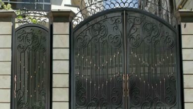 درب پارکینگ حیاط در خرم آباد