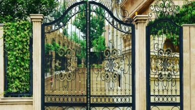 درب پارکینگ حیاط در کمال شهر