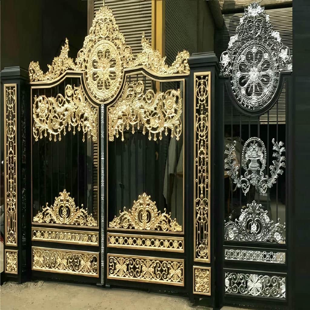 کارخانه درب پارکینگ حیاط رنگ کوره ای در سقز