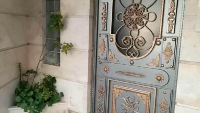 درب پارکینگ حیاط در لواسان