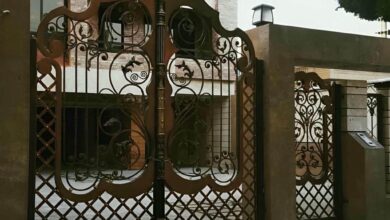 درب پارکینگ حیاط در گنبدکاووس