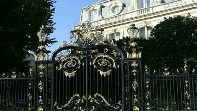درب پارکینگ حیاط در کردان