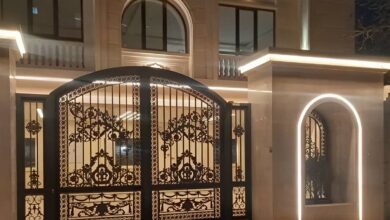 درب پارکینگ حیاط در بندر چابهار