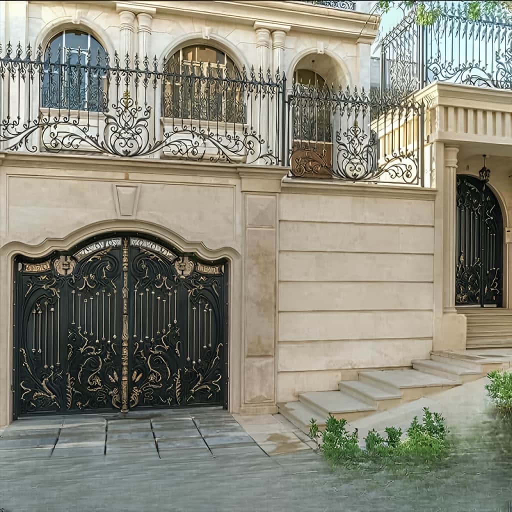 قیمت درب پارکینگ حیاط فرفورژه در لواسان