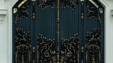 درب پارکینگ حیاط در نسیم شهر
