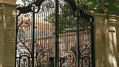 درب پارکینگ حیاط در قم