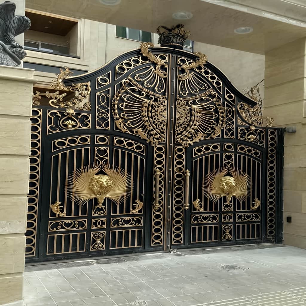 نصب درب پارکینگ حیاط ضدزنگ در بندر لنگه