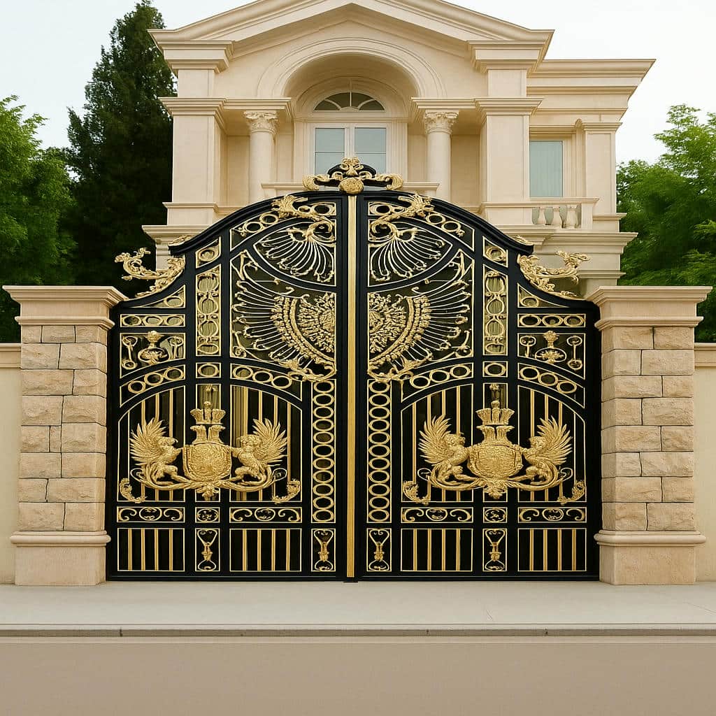 خرید درب پارکینگ حیاط فرفورژه در محمدشهر