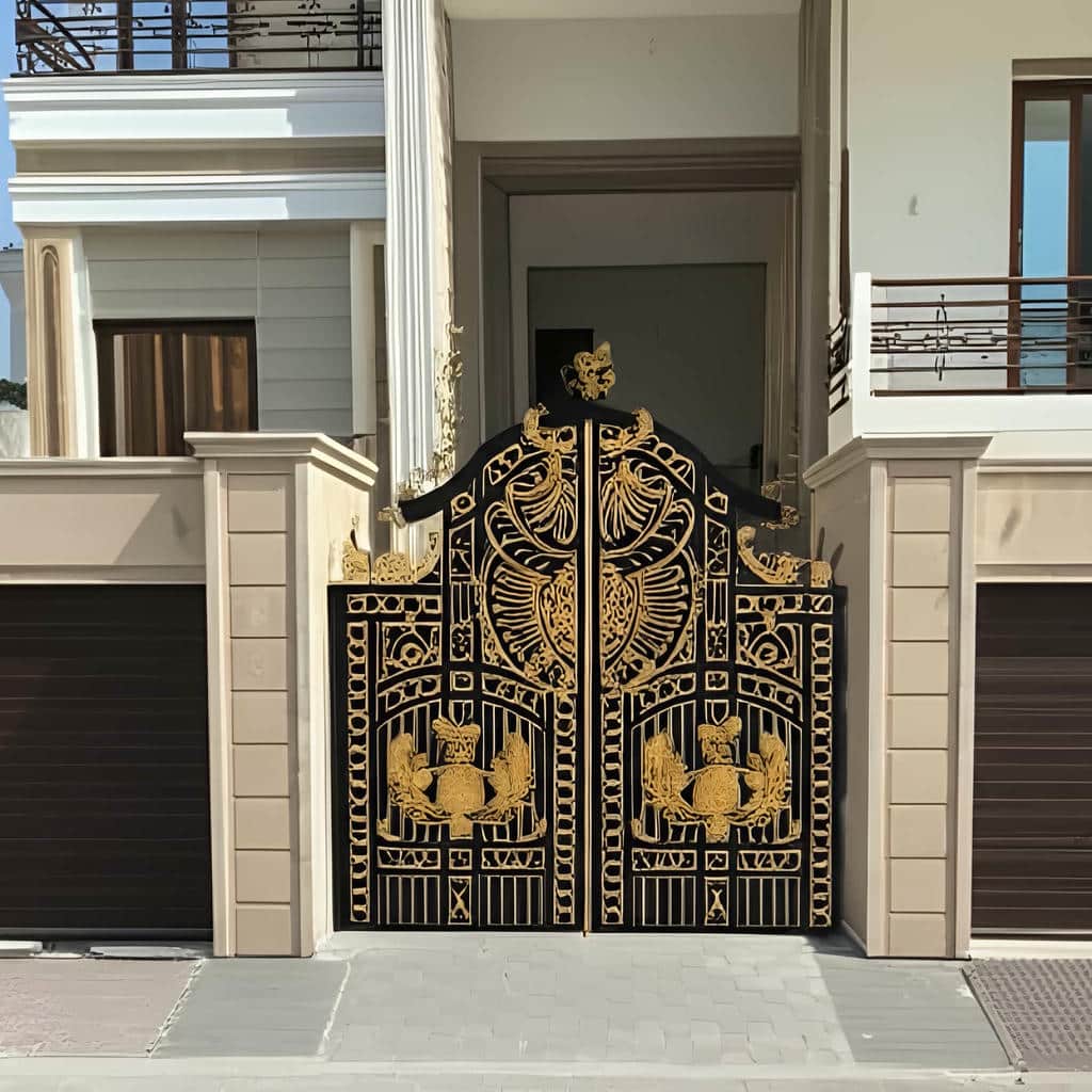 فروش درب پارکینگ حیاط آهنی ساده در ارومیه