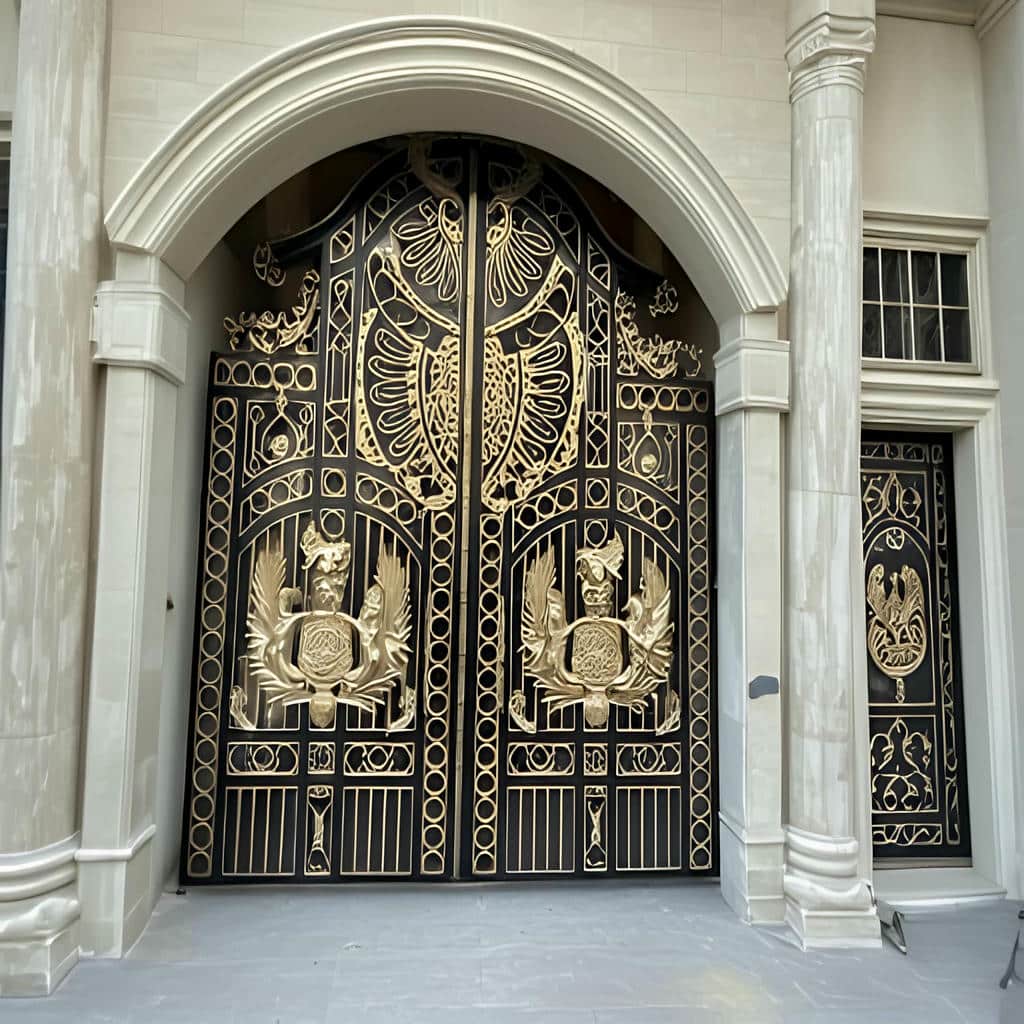 نصب درب پارکینگ حیاط مدرن در قائمشهر