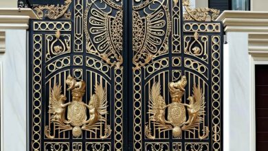 درب پارکینگ حیاط در آمل