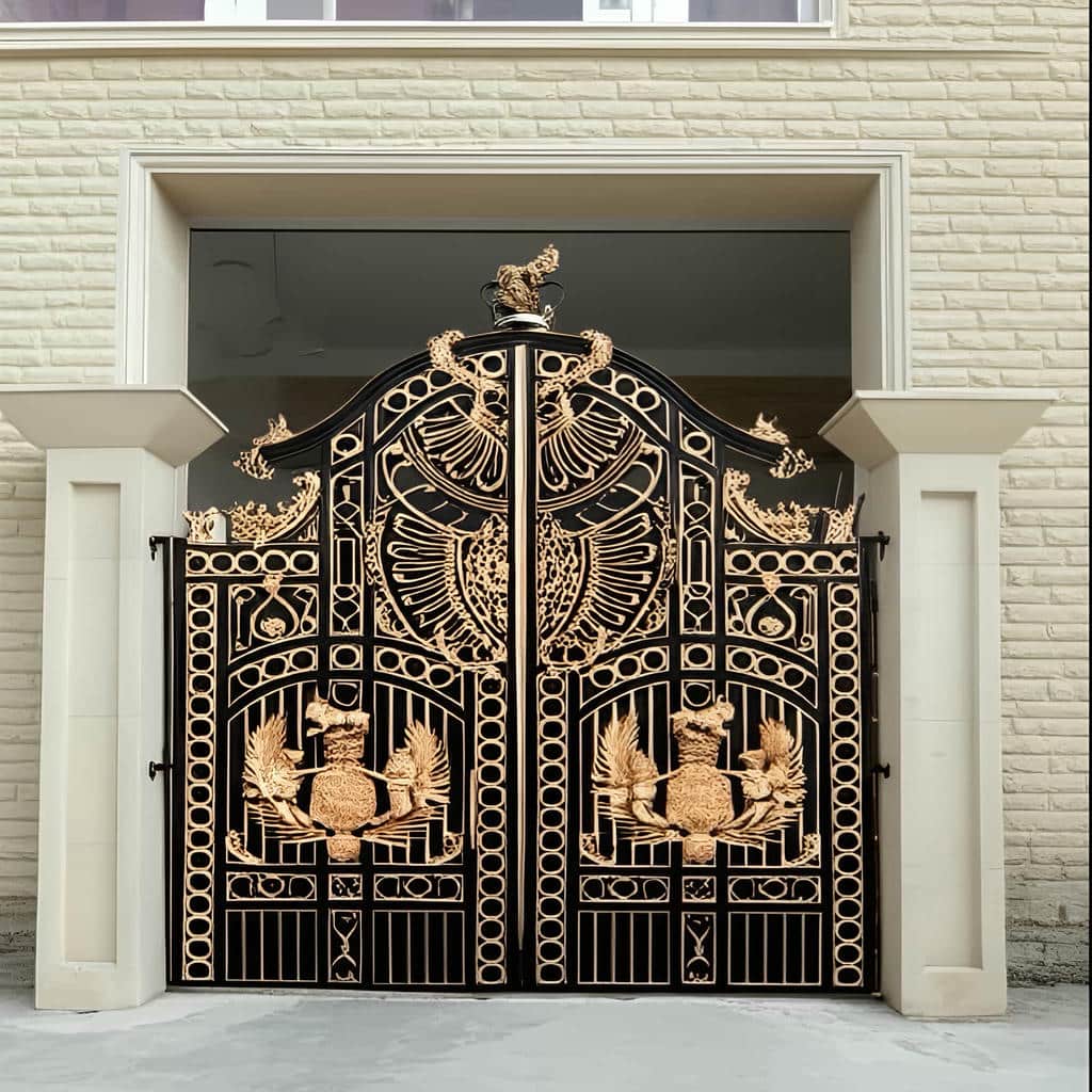 خرید درب پارکینگ حیاط فرفورژه در بندر لنگه