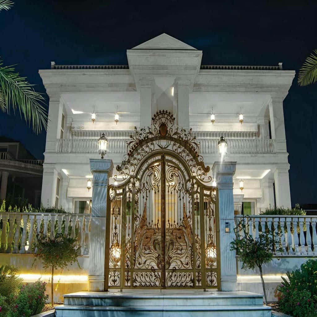 خرید درب پارکینگ حیاط فرفورژه در بندر چابهار