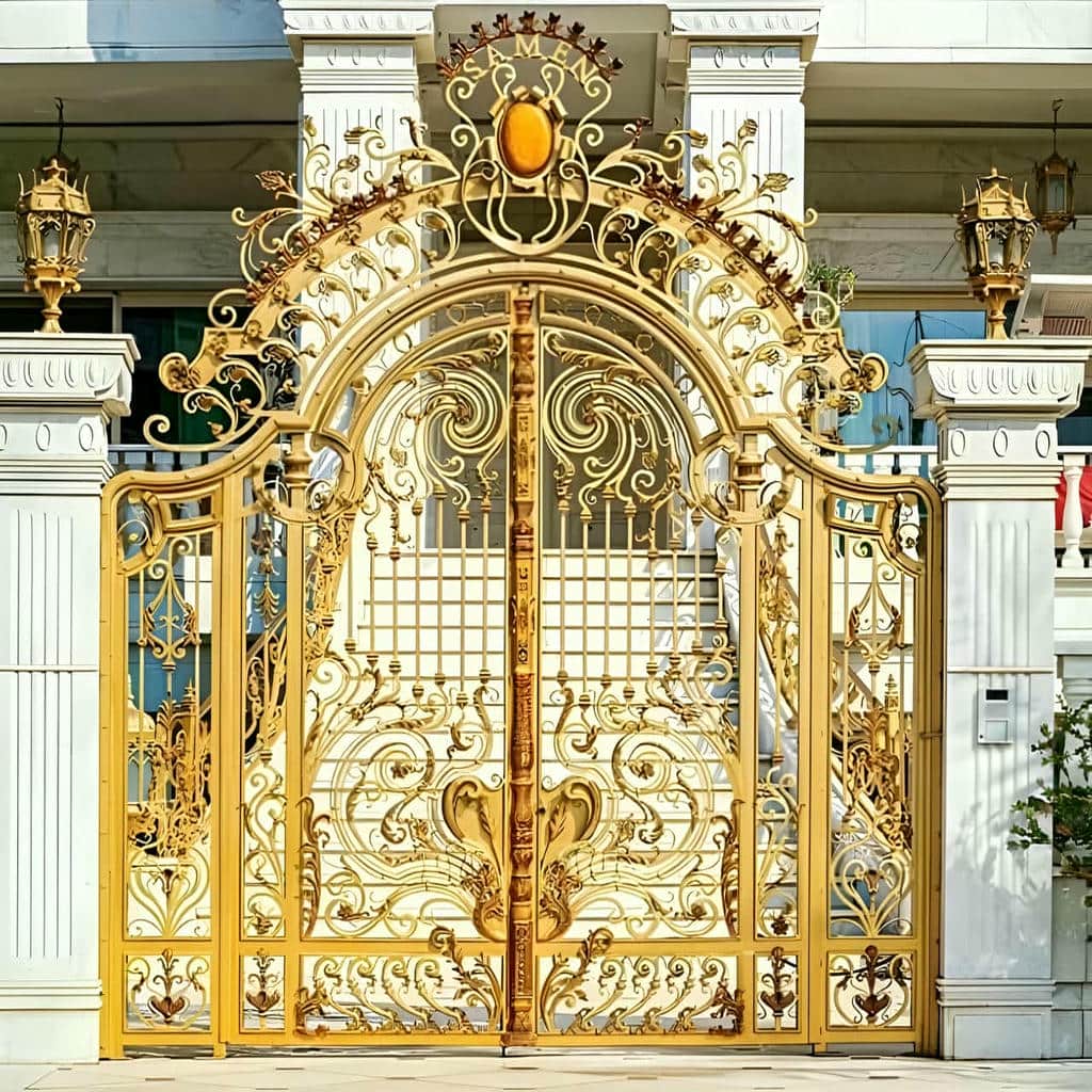 قیمت درب پارکینگ حیاط فرفورژه در قزوین