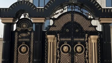 درب پارکینگ حیاط در آبسرد