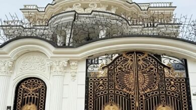 درب پارکینگ حیاط در شهریار