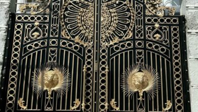درب پارکینگ حیاط در یزد