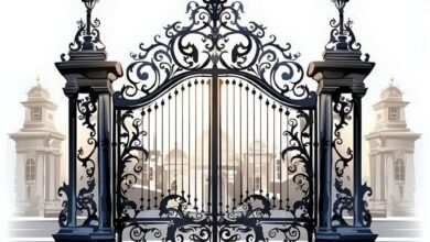 درب پارکینگ حیاط در نوشهر