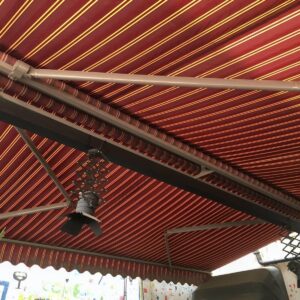 مکانیزم سایبان برقی با موتور الکتریکی و حرکت نرم