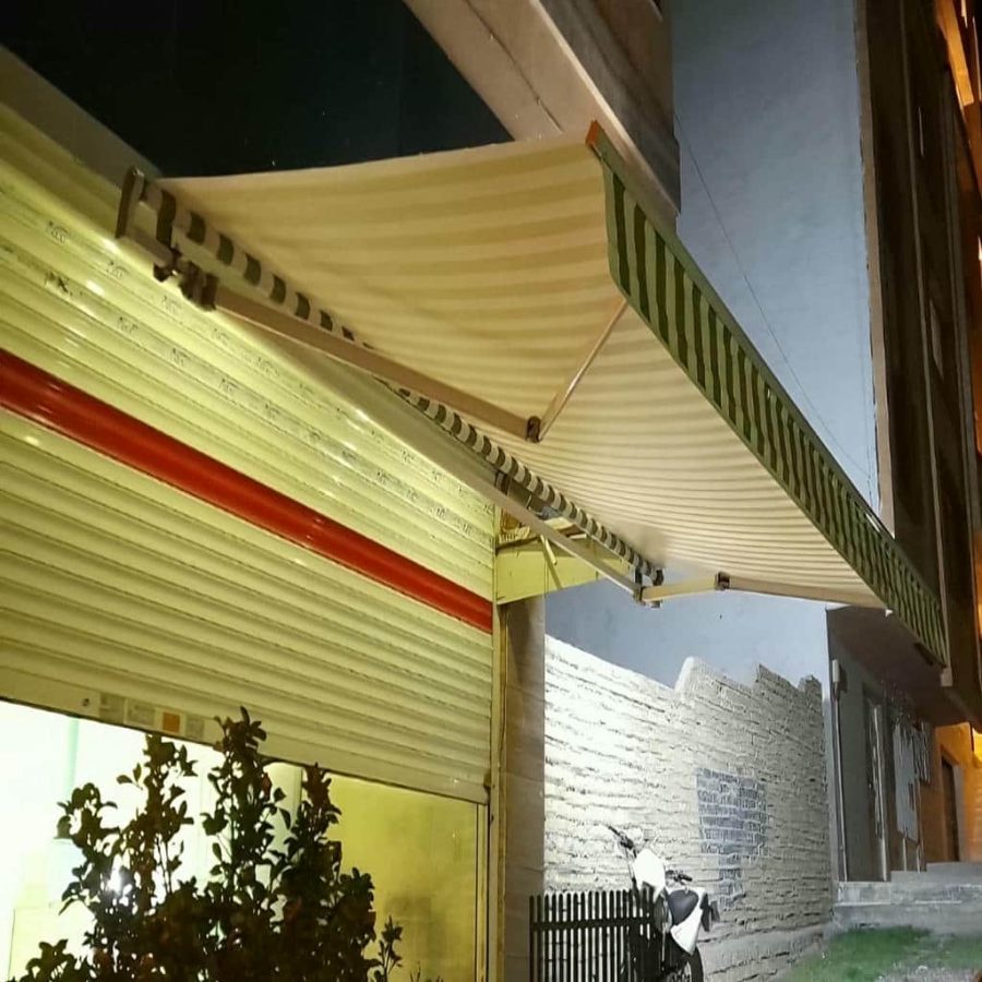 سایبان برقی صنعتی با موتور مناسب کارکرد بالا