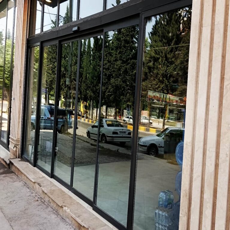 قیمت درب شیشه ای اتوماتیک منحنی