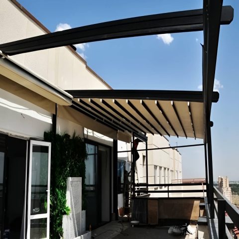 سقف متحرک برقی اتوماتیک