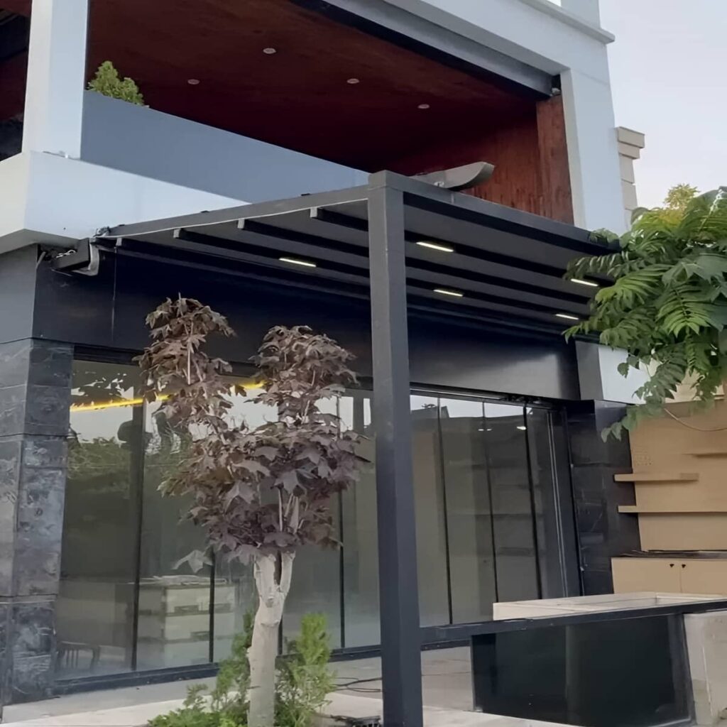 فروش سقف برقی متحرک با سنسور باد و باران